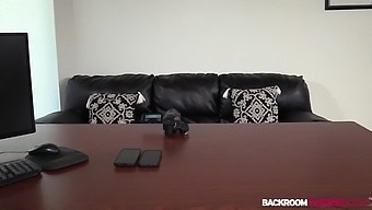 Hot Teen Ginger Tries Her First Porn Shooting With A Casting Couch