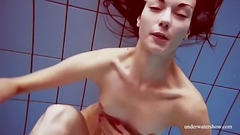 Croatian Cutie Dressed Martina Swims And Strips