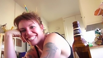 Tattooed Gia Paloma Having Fun While Sucking Her Man'S Dick