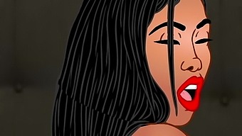 Moriah, The Cartoon Babe, Gets Her Big Ass And Boobs Bouncing On A Big Black Cock