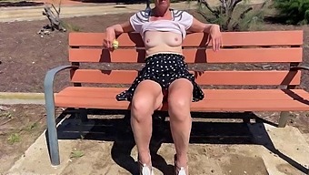Mature Cougar Shows Off Her Body In Public