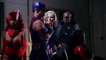 Clothed Avengers Engage In A Quickie With Oral And Fucking Action