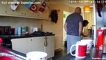 Amateur Couple Gets Naughty In The Kitchen