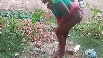 Indian Girl Experiences Outdoor Sex In The Woods, Getting Titty Fucked And Pounded By Her Lover.