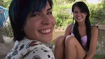 Outdoor Lesbian Fingering With Kinky Lucy Bell & Nikita I