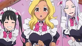 Cartoon Maids In Kinky Uniform Fight For Your Pleasure In Uncensored Hentai Video