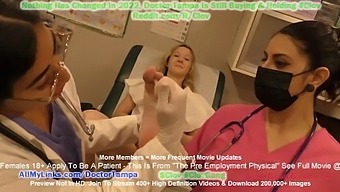 Stacy Shepard Degraded During Her Pre-Employment Auditioning As Dr. Jasmine Rose And Nurse Raven Rogue Look At A Naked Body.