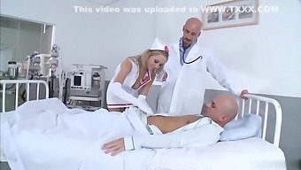 Big Ass Nurse Mandy Dee Takes On Two Cocks In A Threesome