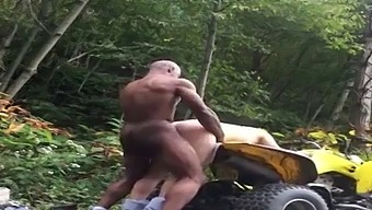 Milf Enjoys Interracial Sex On A Playground In The Jungle