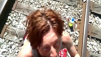 Redhead Milf Sucks Black Cock In Homeless Spot