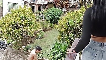 Latina Samantha Gets Pounded By The Gardener In High Definition