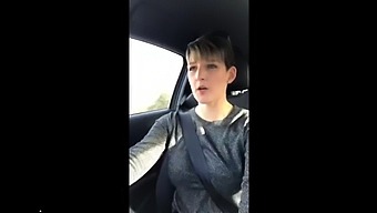 Pov Solo Video Of Mature Woman Masturbating In The Car