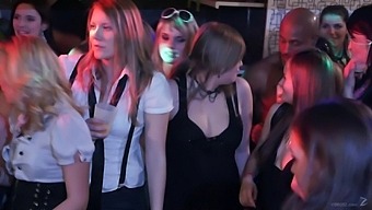 Group Sex Fun With Alexis Crystal And Her Friends At A Party In The Club