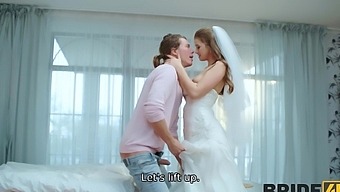 Hardcore Fucking With A Brunette Bride