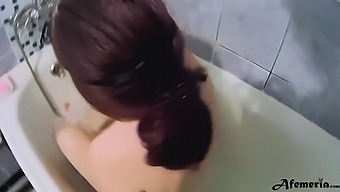 Teen In Shower Pleasures Herself With Toys