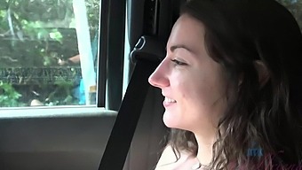 Lily Adams Enjoys While Getting Fingered In The Car - Pov