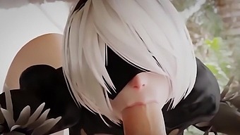 A Threesome With Nier Automato And His Big Ass Friends