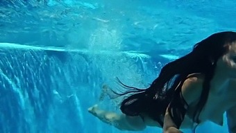 Swimming Pool Nudist Action By Sexy Latina Babe Andreina