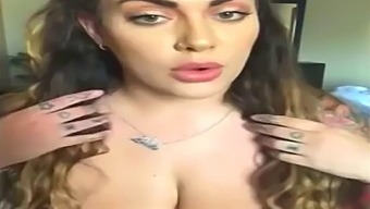 Celebrity With Big Natural Tits Gets Off