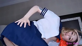 Tattooed Asian Babe Gets Double Creampied In Sailor Suit