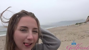 Macy Meadows In A Hot Pov Video On The Beach