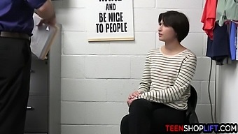 Teen (18+) Beauty Gets Caught In A Deepthroat Threesome