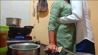 Indian Wife Cooks And Gets Fucked By Her Brother-In-Law In A Hot Kitchen Scene