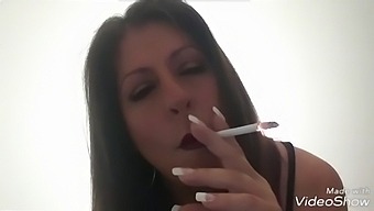 Amateur Milf Laura Indulges In Smoking Fetish
