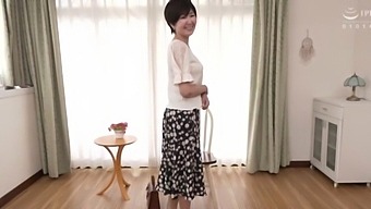 Zouno Sayuri, A Mature Japanese Woman, Strips Down To Her Panties For Your Pleasure