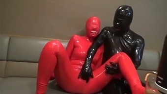 Couple In Latex Engages In Hardcore Sex At A Bar