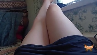 Cute Femboy'S Smooth Legs And White Crossdresser'S Sissy Butt In Hot Amateur Video