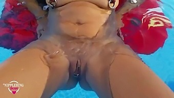 German Amateur'S Big Nipples And Pierced Pussy On Display