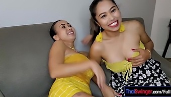 Sexy Thai Babes With Big Boobs And Aching Pussies In This Homemade Lesbian Video
