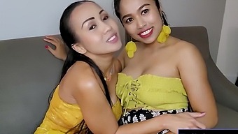 Two Thai Girls With Big Natural Tits Explore Their Sexuality In This Homemade Video