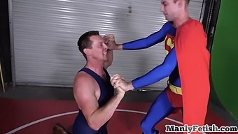 Gay Bottom Receives A Bareback Fuck And Facials From A Muscular Wrestler