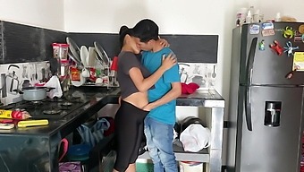 Interracial 69: Stepbrother Fucks My Little Pussy In The Kitchen