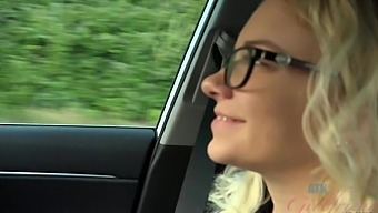 Blonde Riley Star'S Long Hair And Glasses Make Her A Natural At Sucking And Fucking