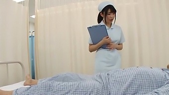Longhaired Japanese Nurse Rides Lucky Patient