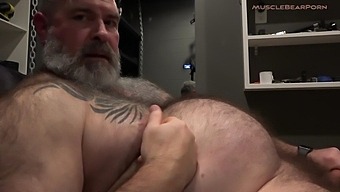 Gay Daddy Bear Enjoys A Solo Masturbation Session