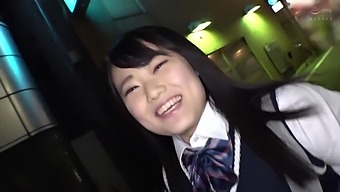 Japanese Schoolgirl With Big Tits Gets Fucked In School Uniform