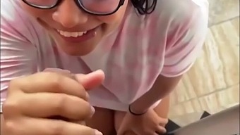 Cute Colombian Amateur Gets A Facial For Giving A Blowjob