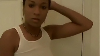 Big Titted Ebony Teen Sucks Cock In Closeup