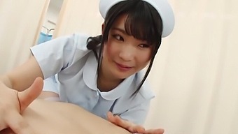 Japanese Nurse Rides A Hard Cock In The Nurse'S Uniform