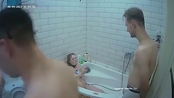 Amateur Couple Enjoys Rough Sex In The Bathtub