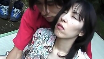 Real Japanese Girl Gets Her Pussy Licked And Fucked In Public