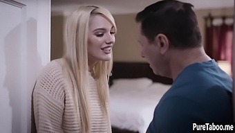 Petite Blonde Teen Used By Nasty Stepdad In High Definition