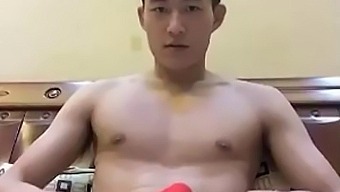 Gay Asian'S Big Cock Masturbation