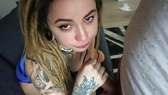 Tattooed Beauty Gets Her Pussy Fucked By A Natural Lover