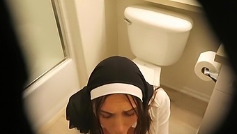 Visualize Receiving A Massive Facial From A Busty Nun - Solo
