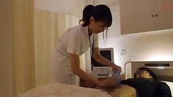 Asian Nurse Gives Patient A Handjob To Relieve His Symptoms